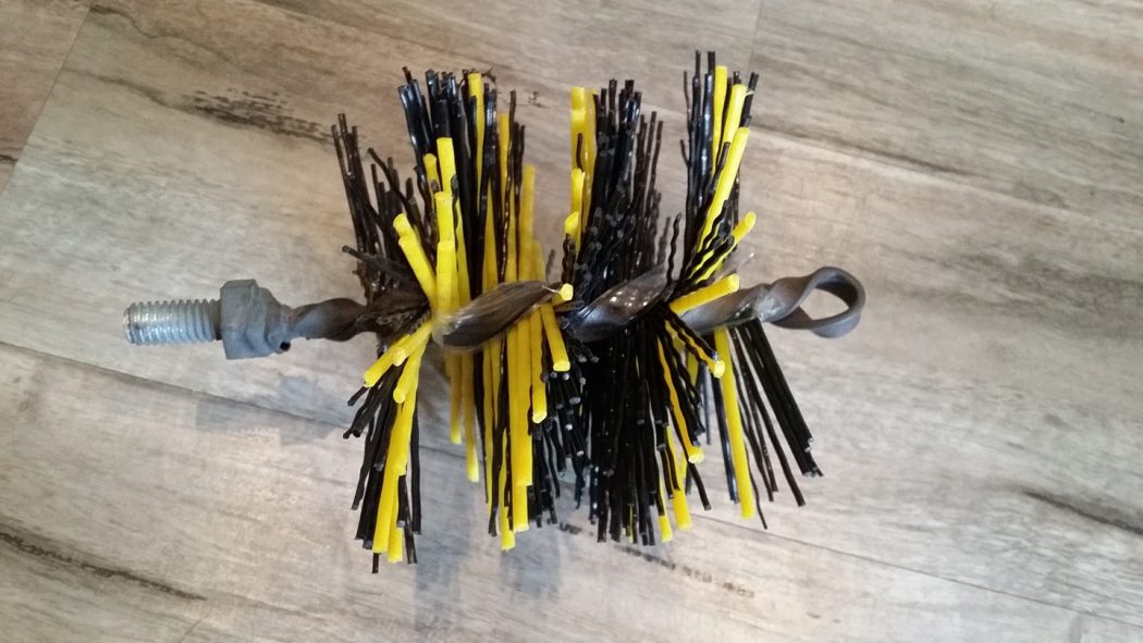 Professional SHORT Chimney Flue Brush Busy Bee Brushware