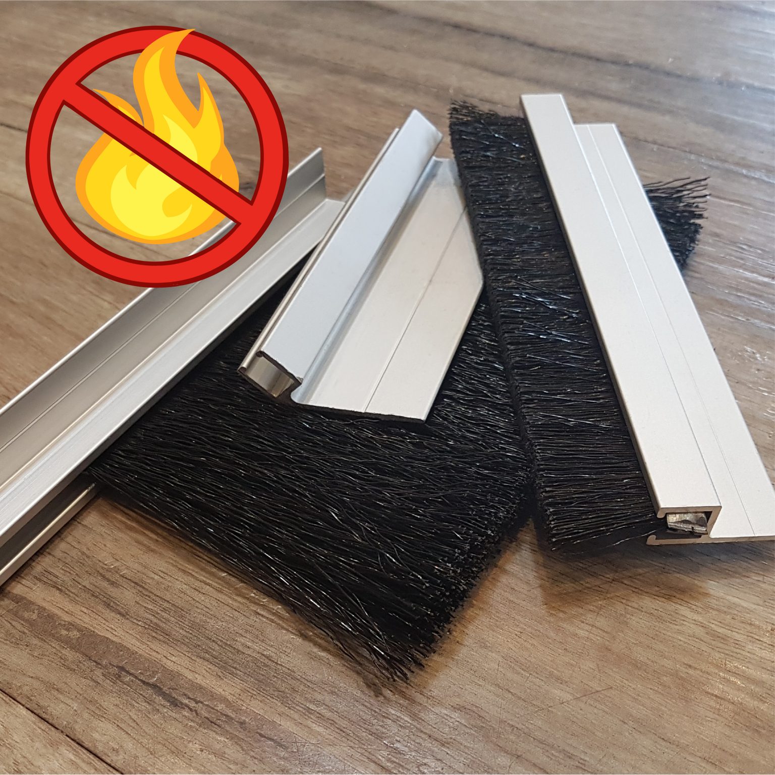 Fire Ember Strip Brush Seal Garage Door | Busy Bee Brushware